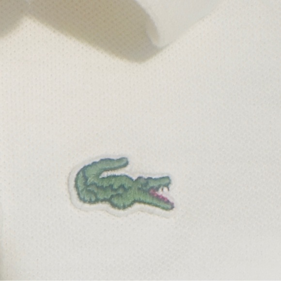Women Lacoste Polo Shirt with Green Logo Size 44 - Picture 4 of 6